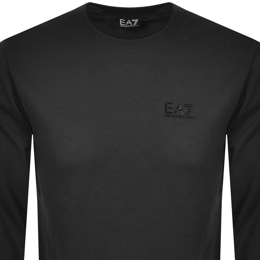 Alternative Image for ProductEA7 Emporio Armani Taped Logo Sweatshirt Black2